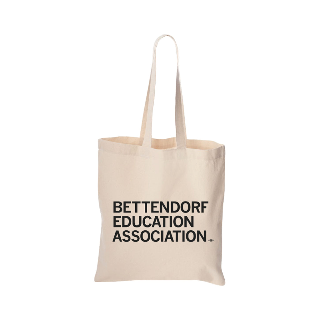 Bettendorf Education Association Text Tote Bag
