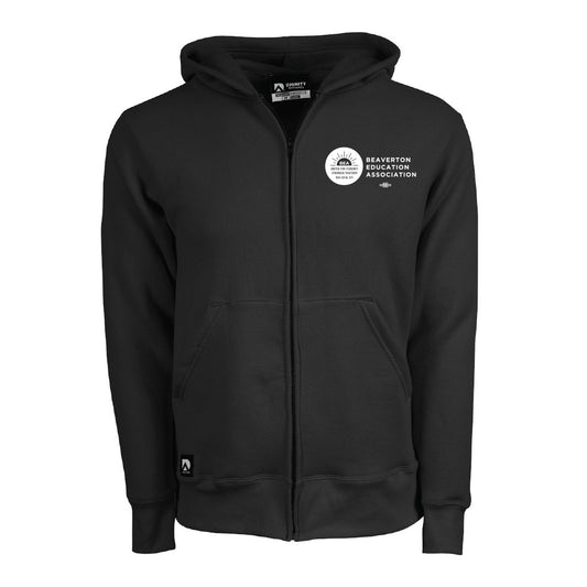 BEA: Logo Pocket Print Zip-Up Hooded Sweatshirt