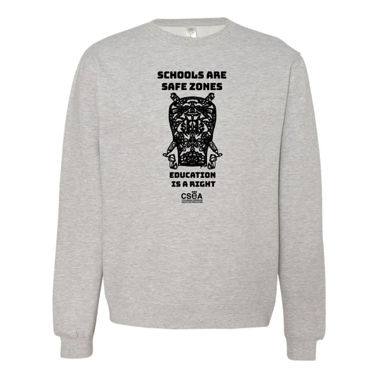 Colorado Springs Education Association: Schools are Safe Zones Crewneck Sweatshirt