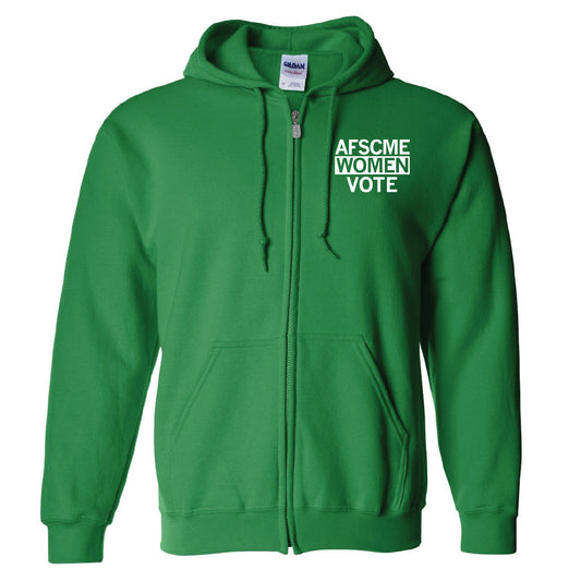 AFSCME Council 61: Women Vote Zip-Up Hooded Sweatshirt