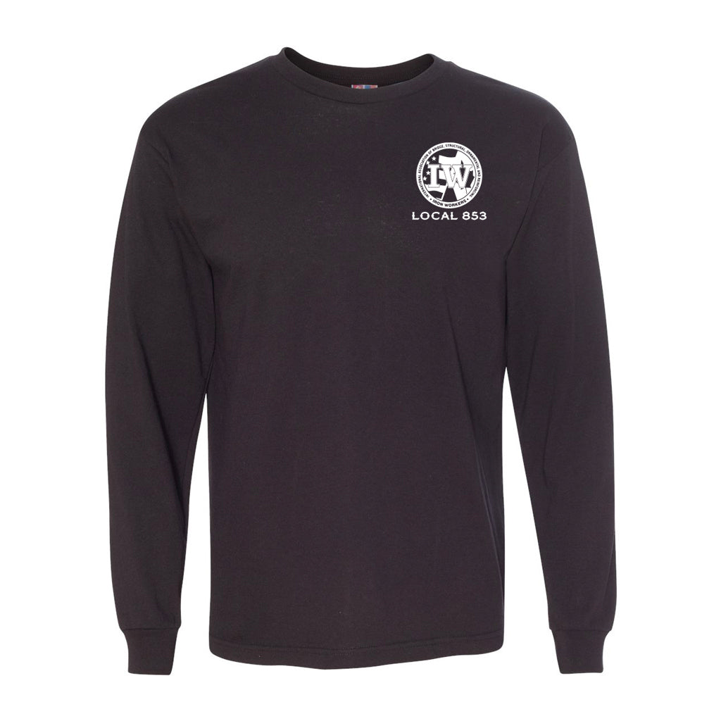 Iron Workers 853 Logo Long Sleeve Shirt