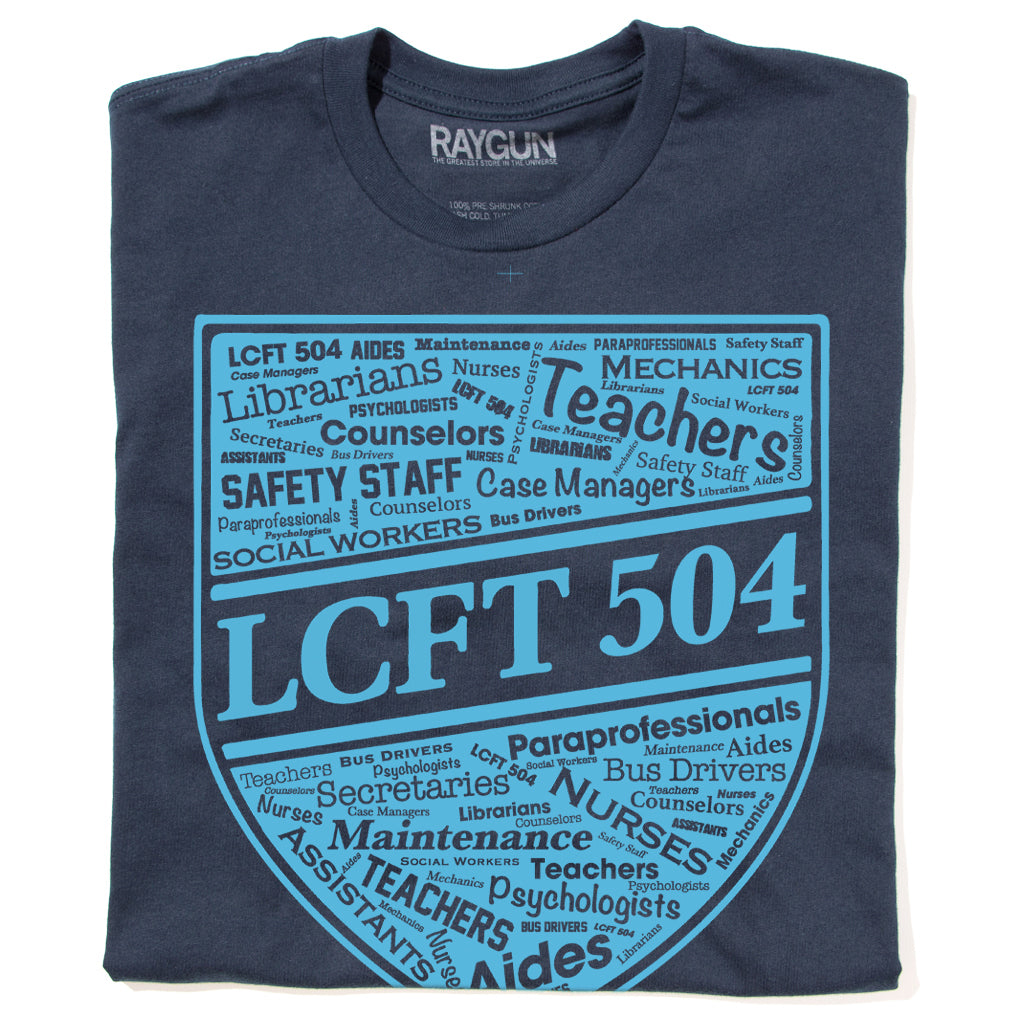 LCFT 504 Word Collage Shield Shirt