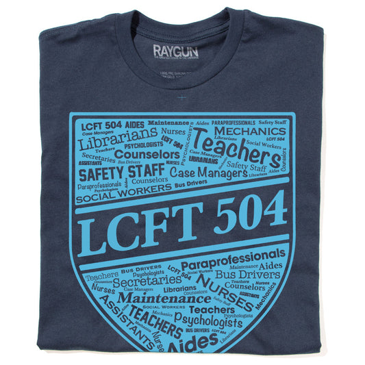 LCFT 504 Word Collage Shield Shirt
