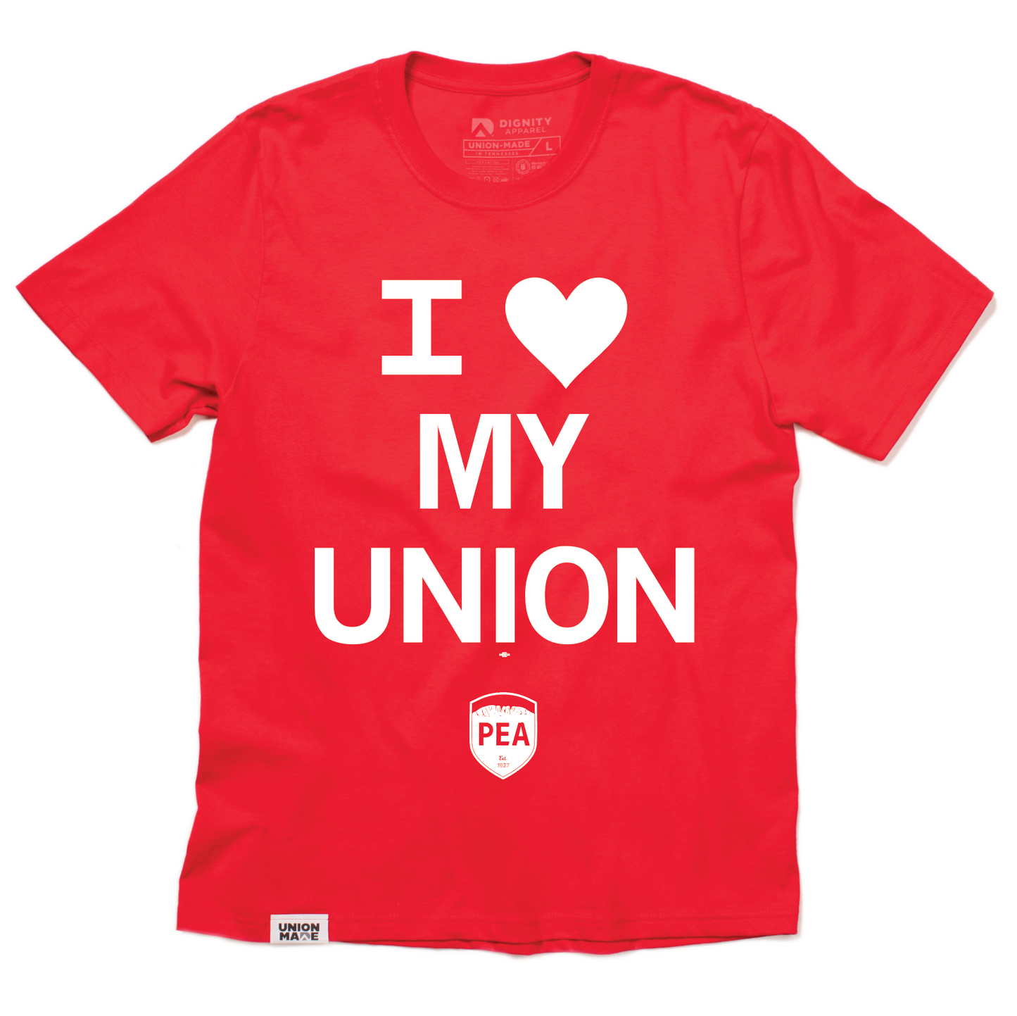 Poudre Education Association: I Heart My Union Shirt