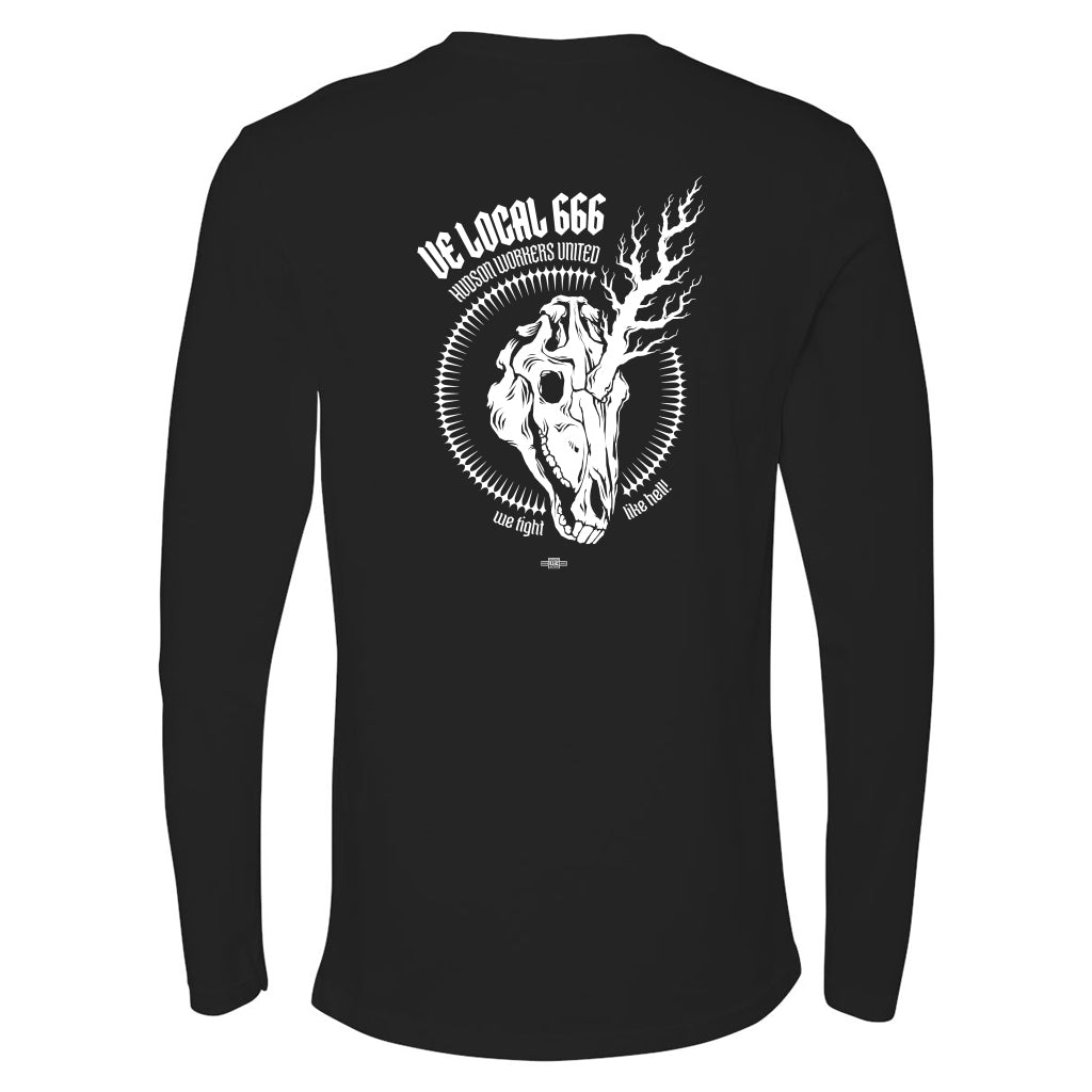 UE Local 666: Unicorn Skull Long sleeve shirt