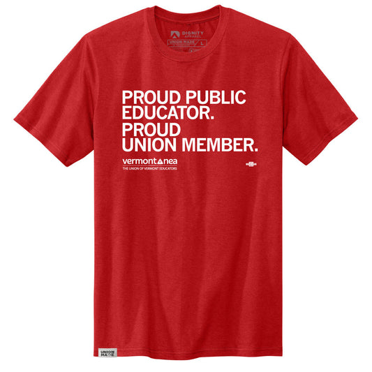 VTNEA: Proud Public Educator Shirt