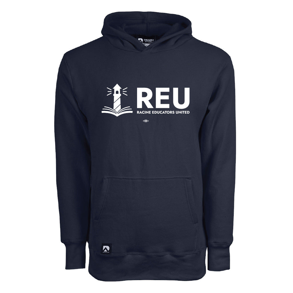 REU: Text Logo Hooded Sweatshirt