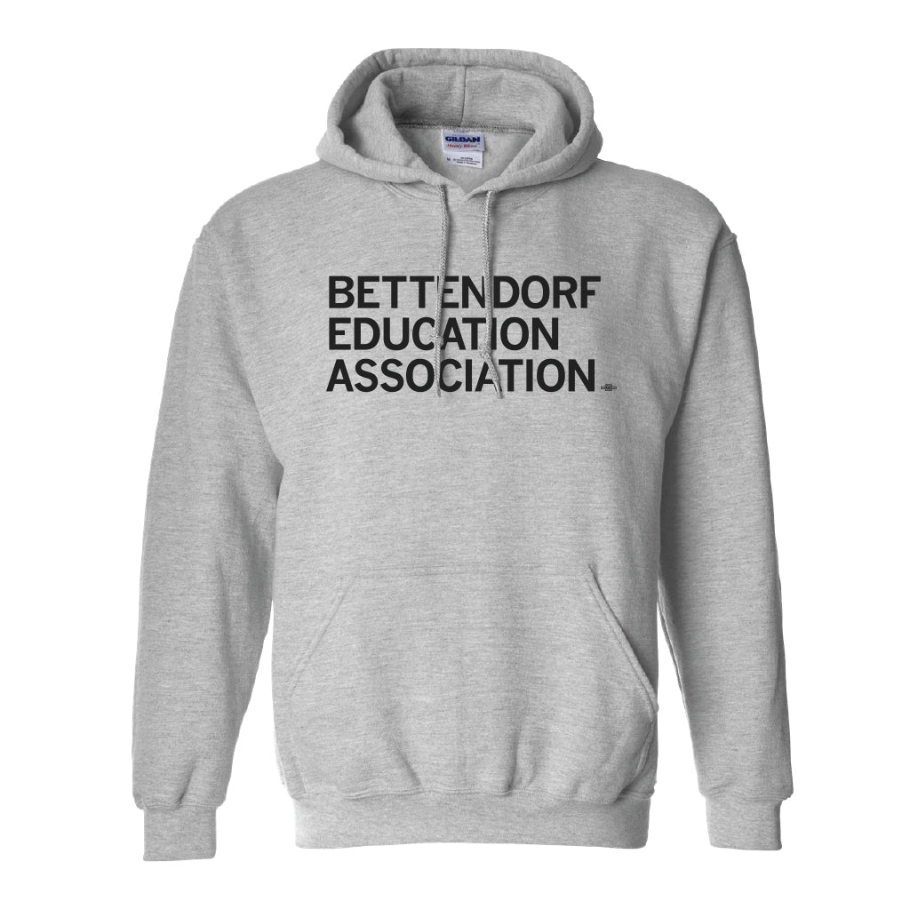 Bettendorf Education Association Text Hooded Sweatshirt