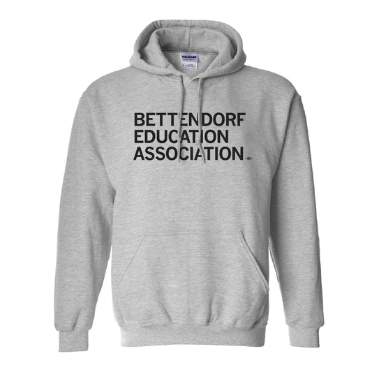 Bettendorf Education Association Text Hooded Sweatshirt