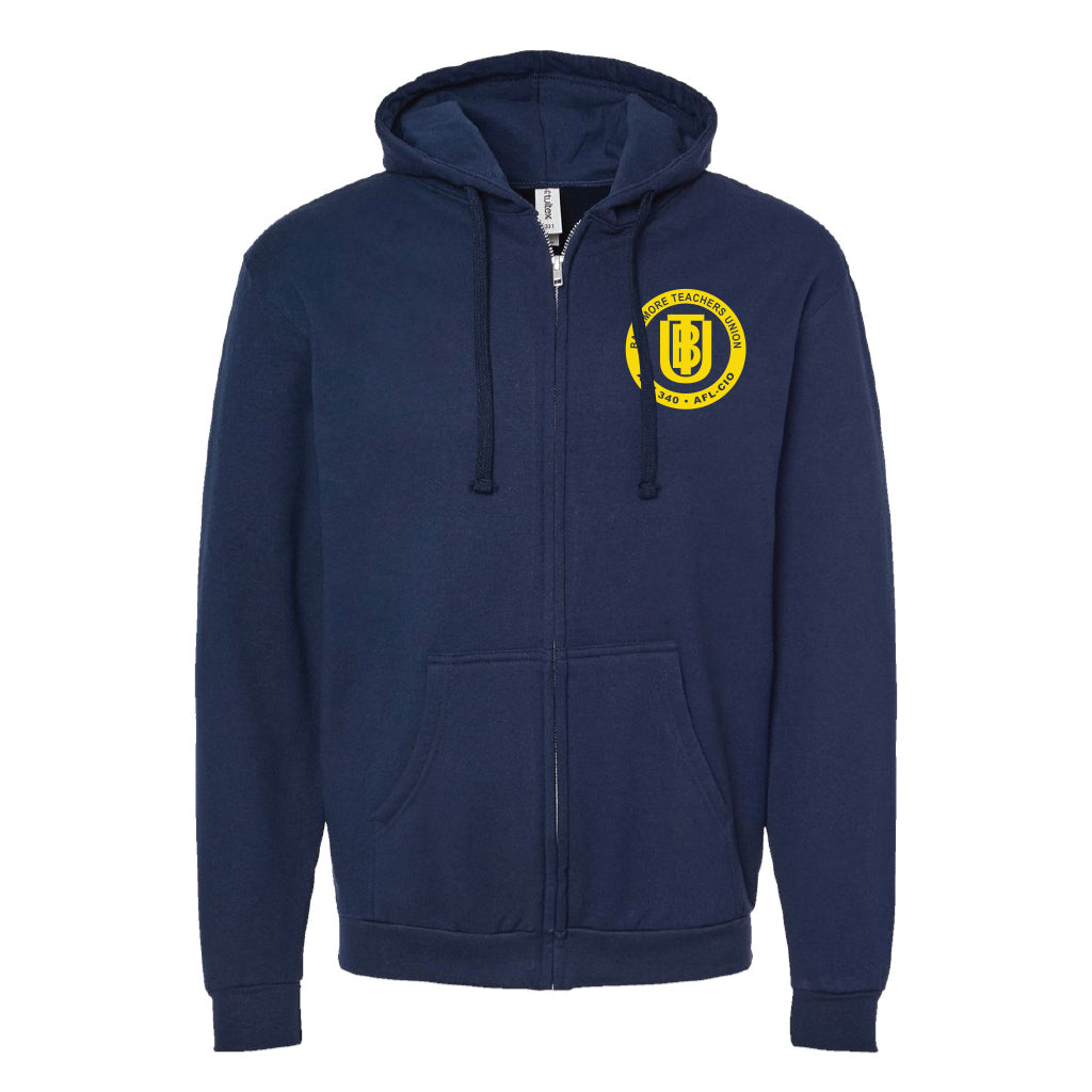 Baltimore Teachers Union: Logo Zip-Up Hooded Sweatshirt