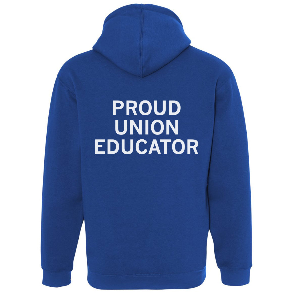 MFE59: Shield Logo Pocket Print Hooded Sweatshirt