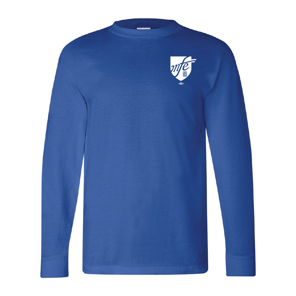 MFE59: Shield Logo Pocket Print Long Sleeve Shirt