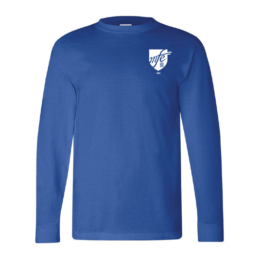 MFE59: Shield Logo Pocket Print Long Sleeve Shirt