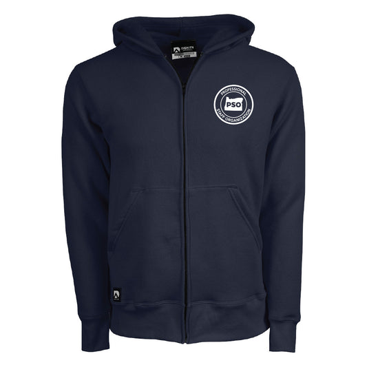 OPSO: Seal Logo Zip-Up Hooded Sweatshirt