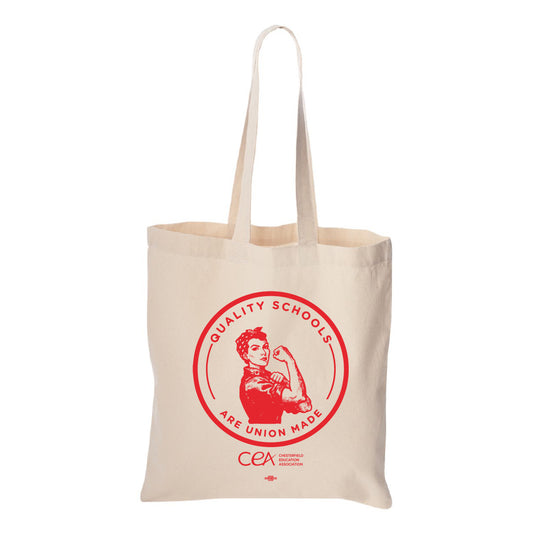 CEA: Quality Schools Are Union Made Tote Bag