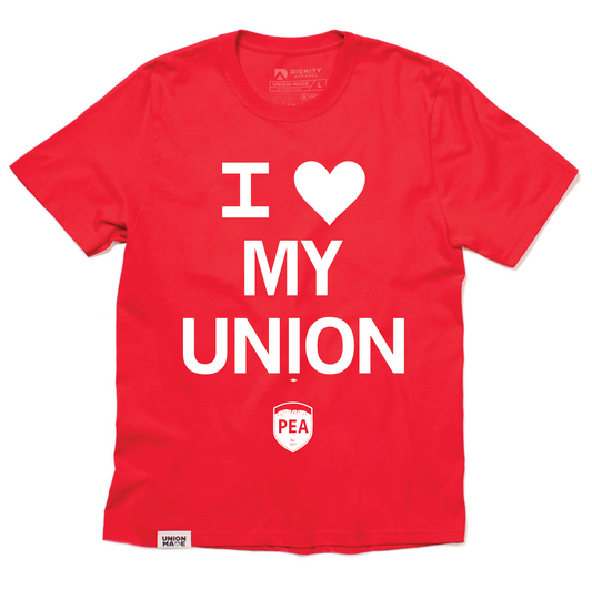 Poudre Education Association: I Heart My Union Shirt