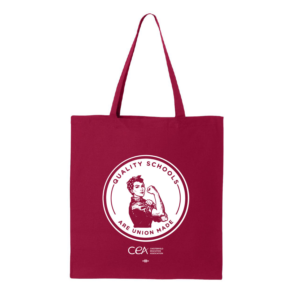 CEA: Quality Schools Are Union Made Tote Bag