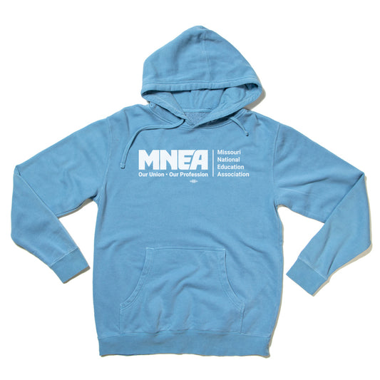 MNEA: Logo Pigment-Dyed Hooded Sweatshirt